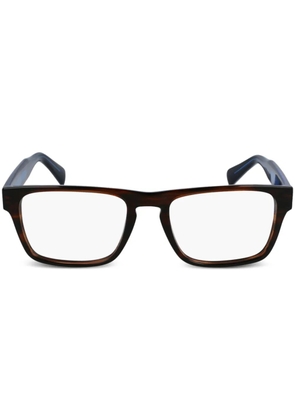 Paul Smith rectangle-frame glasses - Brown