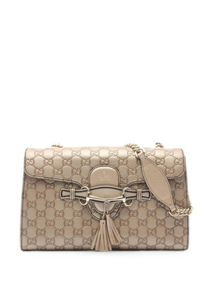 Gucci Pre-Owned 2010s Emily Horsebit shoulder bag - Neutrals