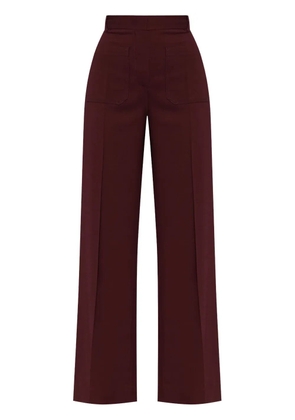 Victoria Beckham Alina palazzo pants - Red