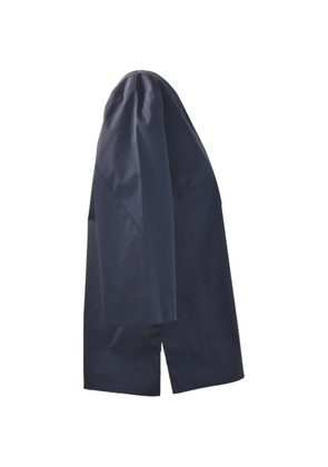Liviana Conti V-neck box-pleat top - Blue