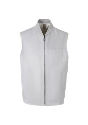 Canali zip-up gilet - Grey