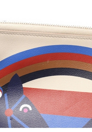 Hermès Pre-Owned 2020 Carré Pocket Rainbow Love pouch - Neutrals