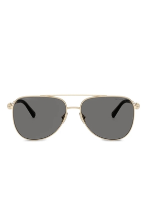 Tiffany & Co Eyewear knot-detail pilot-frame sunglasses - Gold