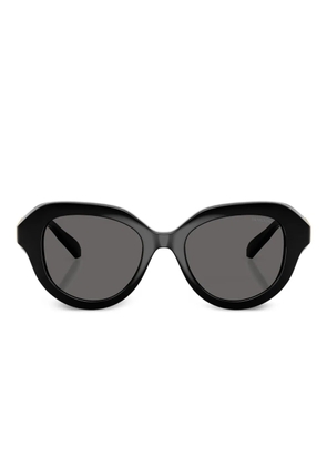 Swarovski Eyewear crystal-embellished round-frame sunglasses - Black