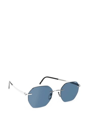 Silhouette Cabrillo geometric-frame rimless sunglasses - Silver