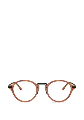 Giorgio Armani round-frame glasses - Brown