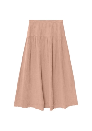 Xirena Evelyn crinkled-finish tiered midi skirt - Neutrals
