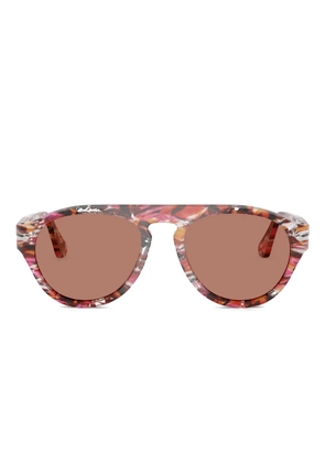 Persol pilot-frame sunglasses - Red