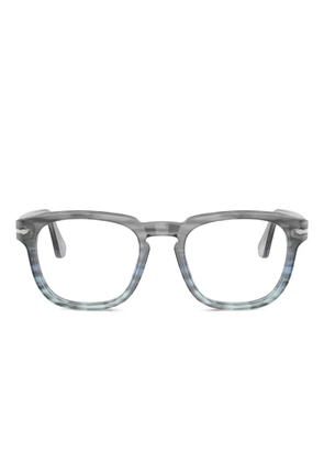Persol striped square-frame glasses - Grey