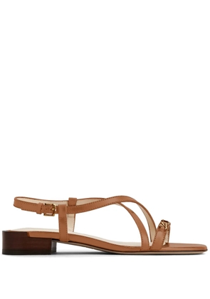 Tod's flat leather sandals - Brown