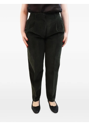 Purdey pleated corduroy trousers - Green