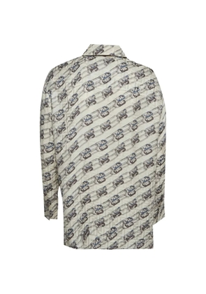 Fendi Pre-Owned jacquard-print button-front shirt - Neutrals