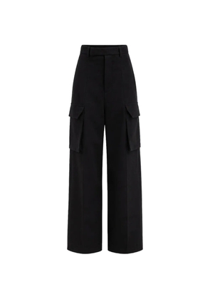 Rick Owens cargo-pocket high-waisted trousers - Black
