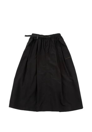 and Wander oversized cargo midi skirt - Black