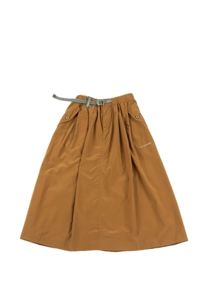 and Wander oversized cargo midi skirt - Brown