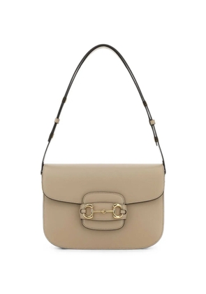 Gucci medium Horsebit 1955 leather shoulder bag - Neutrals