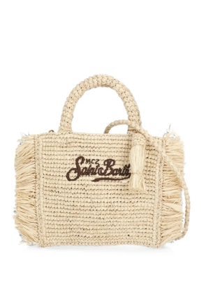 MC2 Saint Barth Vanity fringed mini bag - Neutrals