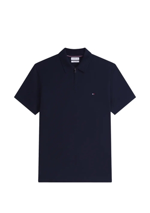 Tommy Hilfiger zip-fastening polo shirt - Blue