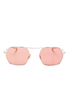 Garrett Leight Ryders geometric-frame sunglasses - Gold