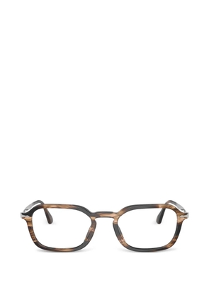 Persol geometric-frame glasses - Brown