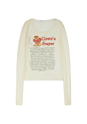 Praying Clown Prayer long-sleeve T-shirt - White