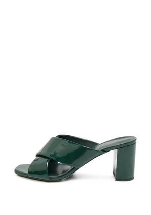 Saint Laurent Pre-Owned Loulou cross-strap sandals - Green
