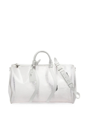 Louis Vuitton Pre-Owned Keepall Bandouliere wavy duffel bag - White