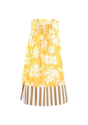 Tanya Taylor Hallie floral-print mini dress - Yellow