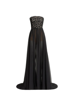 Elie Saab strapless maxi dress - Black