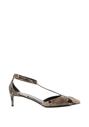 KHAITE Mia snakeskin-effect pumps - Neutrals