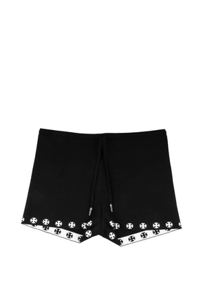 Chrome Hearts BoyShorts cross-print drawstring shorts - Black