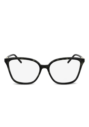 Lacoste tortoiseshell-effect square-frame glasses - Green