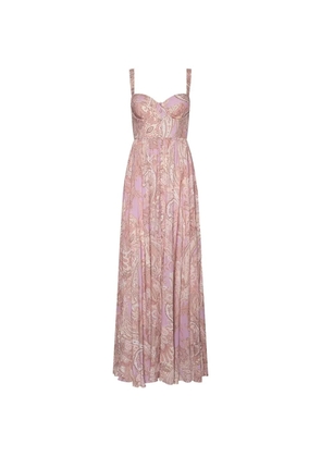 L'Agence Rosette paisley-print maxi dress - Purple