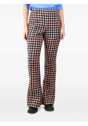 Emilia Wickstead tweed kick-flare trousers - Pink