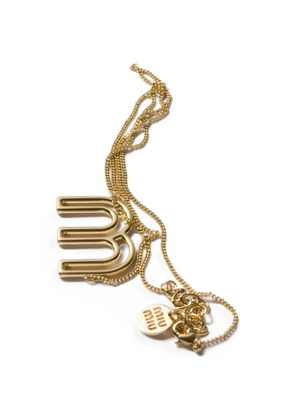 Miu Miu metal necklace - Gold