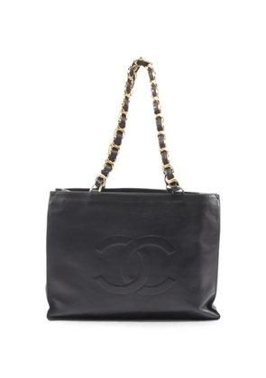CHANEL Pre-Owned 1996-1997 CC mark chain tote bag - Black