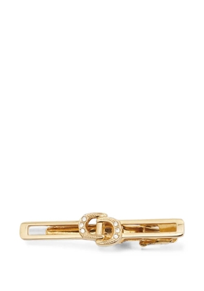 Christian Dior Pre-Owned CD crystal-embellished tie pin - Gold