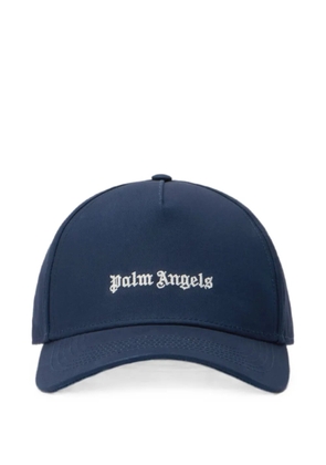 Palm Angels logo-embroidered baseball cap - Blue