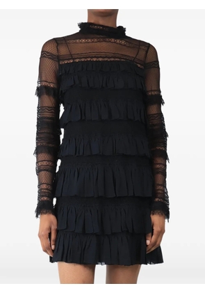 Isabel Marant Vintage frilly lace mini dress - Black