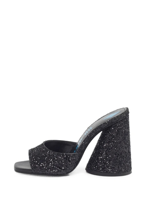 The Attico Luz glitter sandals - Black