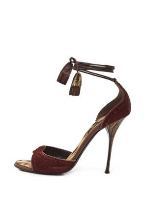 Roberto Cavalli Vintage ankle-strap sandals - Brown