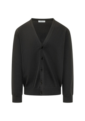 Givenchy logo-intarsia V-neck cardigan - Black