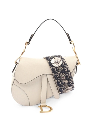 Christian Dior Pre-Owned 2010s mini Saddle handbag - Neutrals