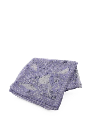Hermès Pre-Owned 2000s Peuple du Vent scarf - Purple