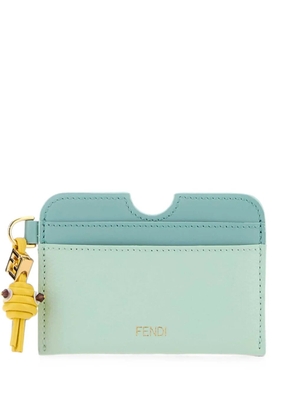 FENDI FF Diamonds leather card holder - Green