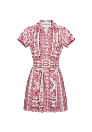 Cara Cara Noela scarf-print mini dress - Red