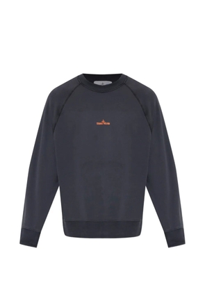Stone Island logo-print raglan-sleeve sweater - Grey