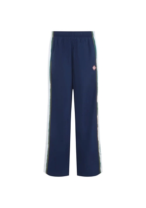 Casablanca logo-patch side-stripe track pants - Blue