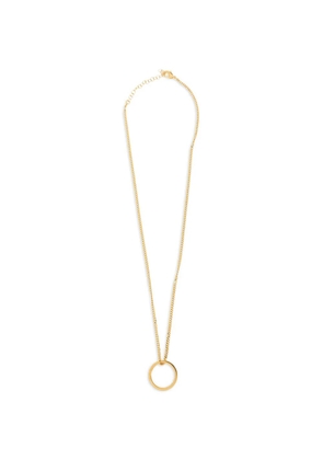 MM6 Maison Margiela ring-pendant curb-chain necklace - Gold