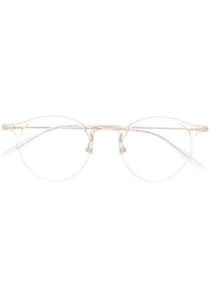 Montblanc transparent round-frame glasses - Neutrals